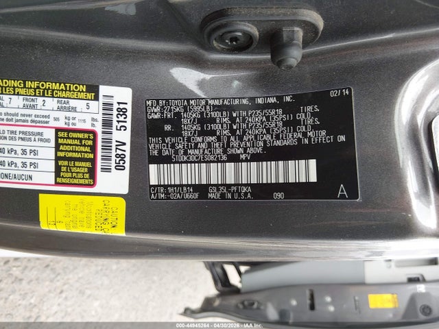 Toyota Sienna Xle 7 Passenger
