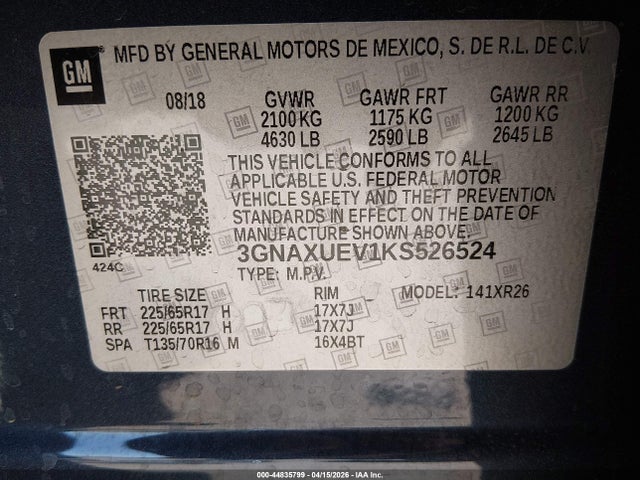 Chevrolet Equinox Lt
