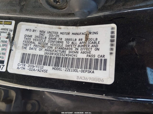 Toyota Corolla S