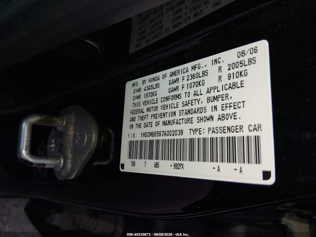 Honda Accord 3.0 Ex