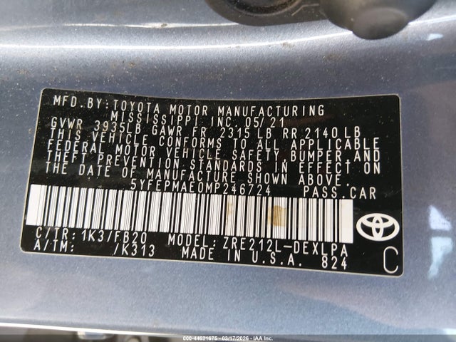 Toyota Corolla Le