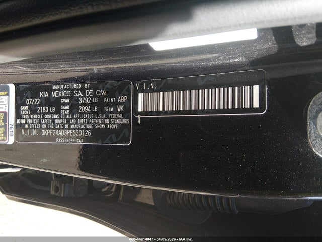 Kia Forte Lxs