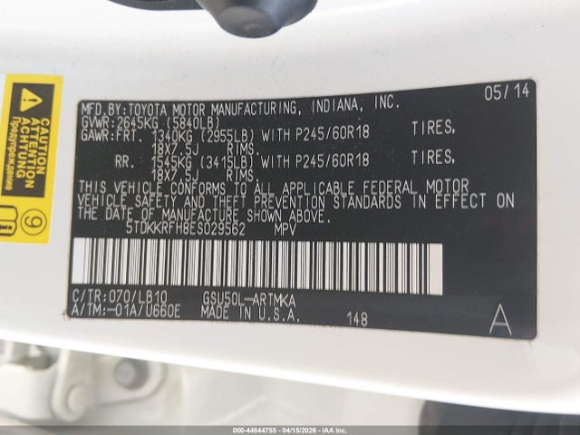 Toyota Highlander Xle V6