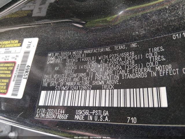 Toyota Tundra Limited 5.7l V8