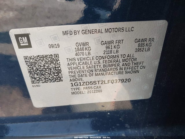 Chevrolet Malibu Fwd Lt