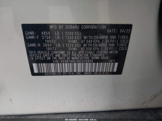 Subaru Outback Limited