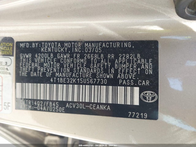 Toyota Camry Le
