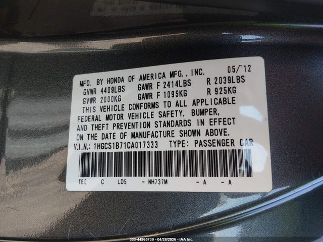 Honda Accord 2.4 Ex