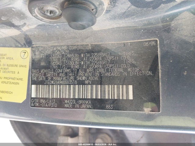 Toyota Highlander Limited V6
