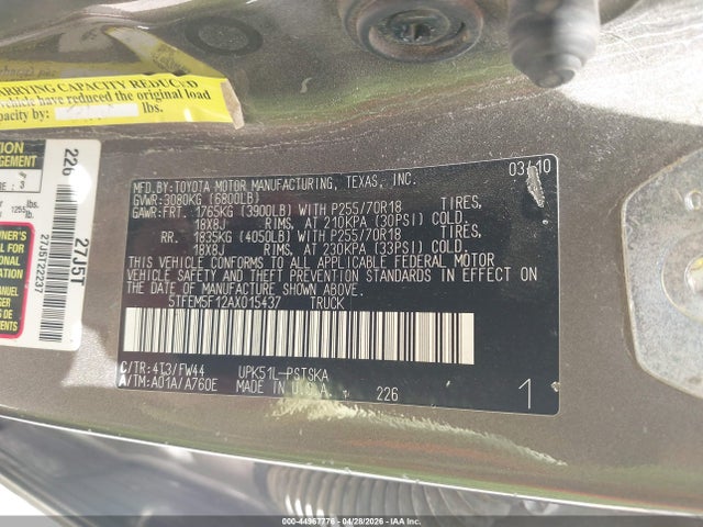 Toyota Tundra Grade 4.6l V8