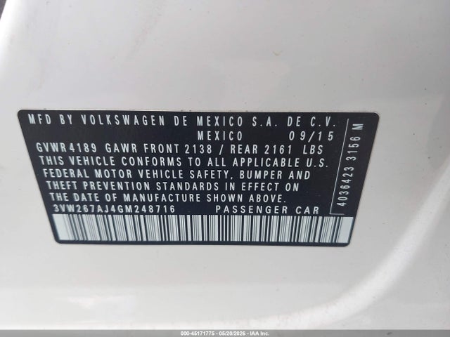 Volkswagen Jetta 1.4t S