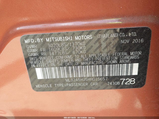 Mitsubishi Mirage Gt