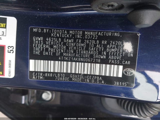 Toyota Camry Xse V6