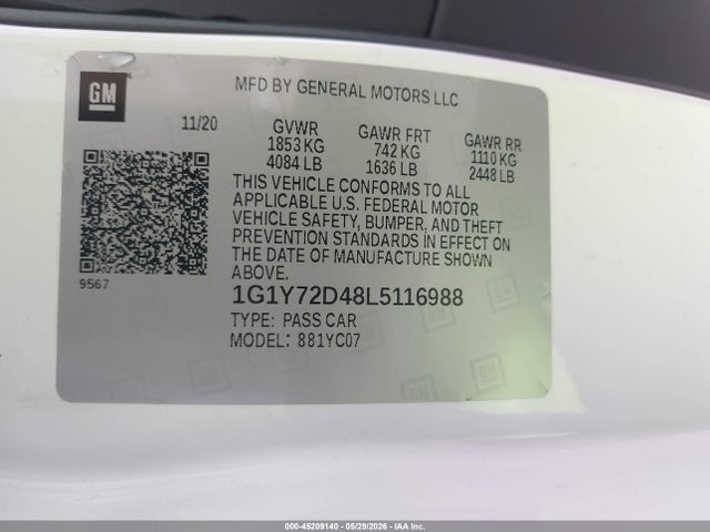 Chevrolet Corvette Rwd  2lt