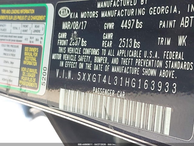 Kia Optima Lx