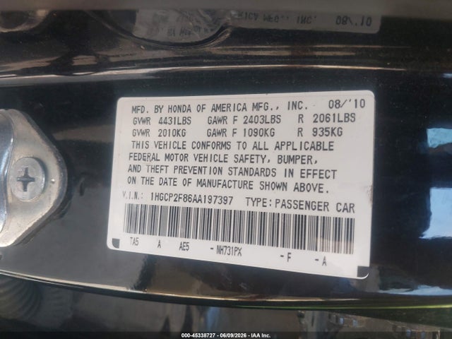 Honda Accord 2.4 Ex-l