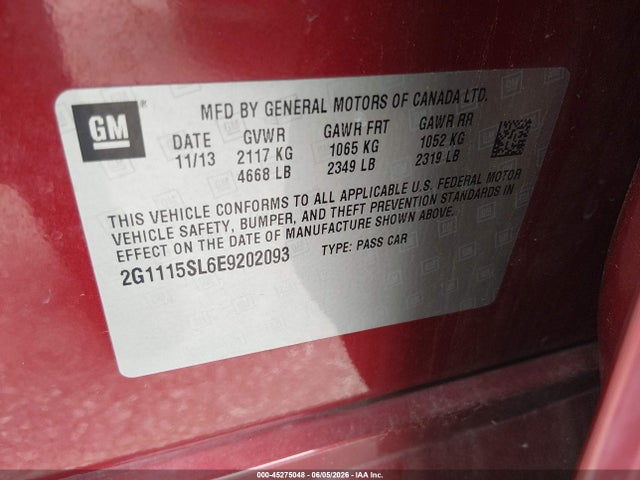 Chevrolet Impala 1lt