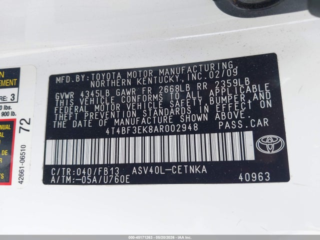 Toyota Camry Le