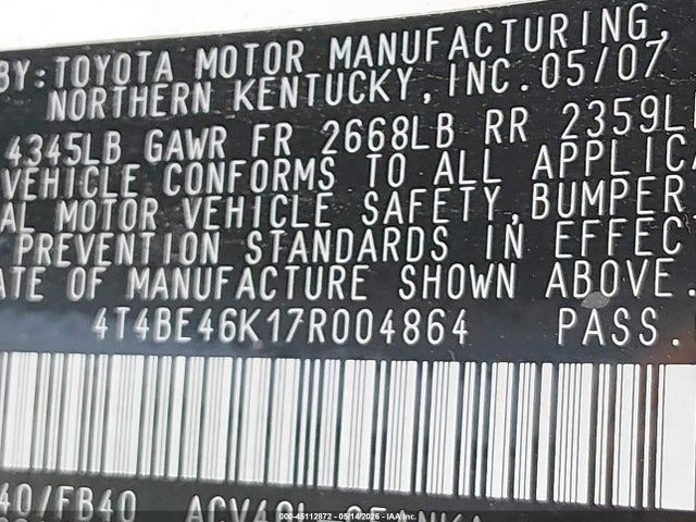 Toyota Camry Le