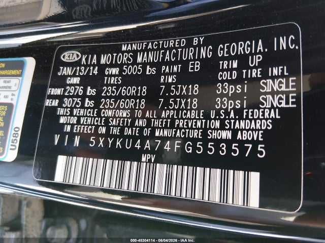 Kia Sorento Ex V6