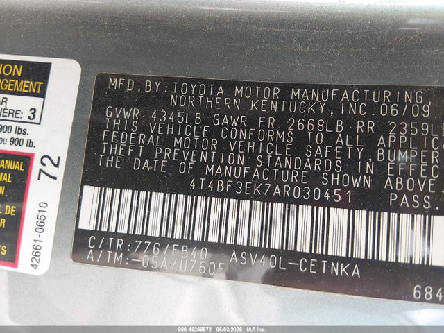Toyota Camry Le
