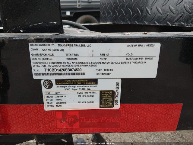 Texas Pride Trailers Trailer