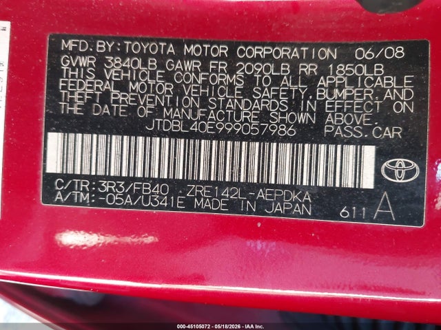 Toyota Corolla Le