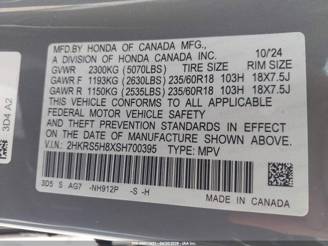 Honda CR-V Hybrid Sport-l