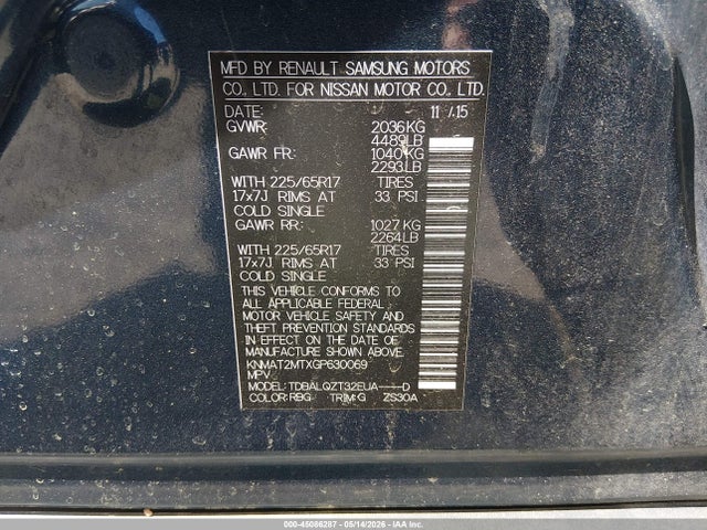 Nissan Rogue Sv