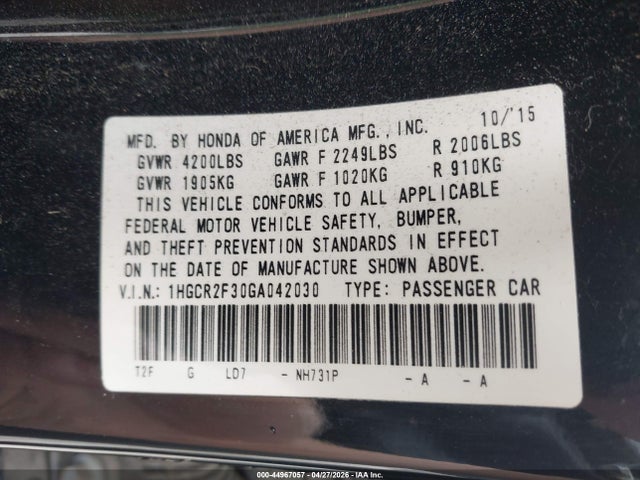 Honda Accord Lx