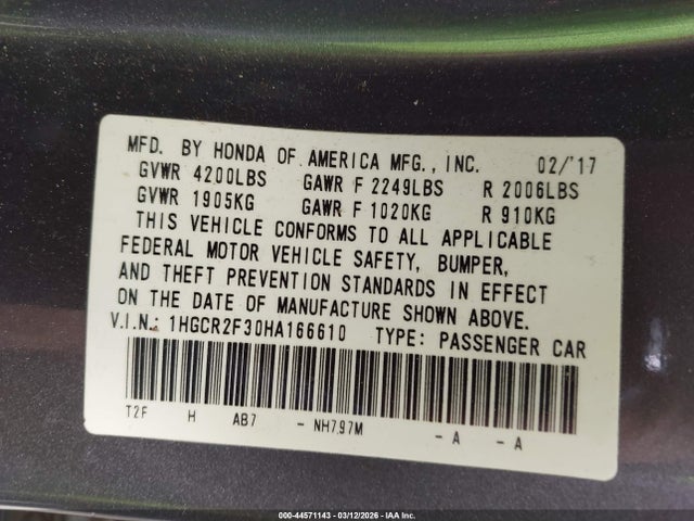 Honda Accord Lx