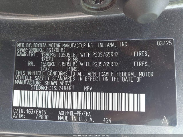 Toyota Sienna Le