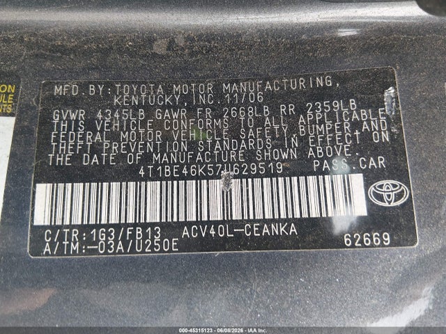 Toyota Camry Le