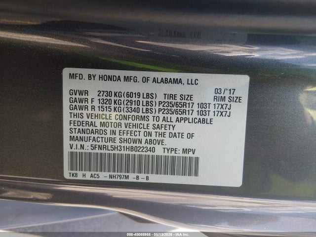 Honda Odyssey Se
