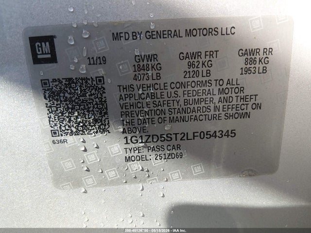 Chevrolet Malibu Fwd Lt
