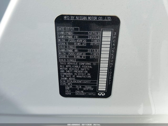 INFINITI Qx Essential Awd