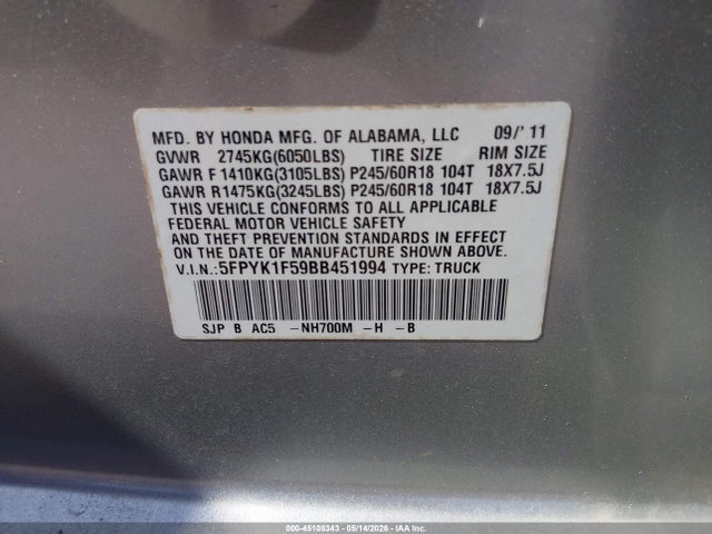 Honda Ridgeline Rtl