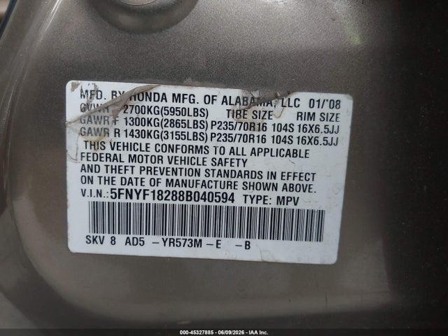 Honda Pilot Vp