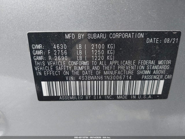 Subaru Legacy Limited