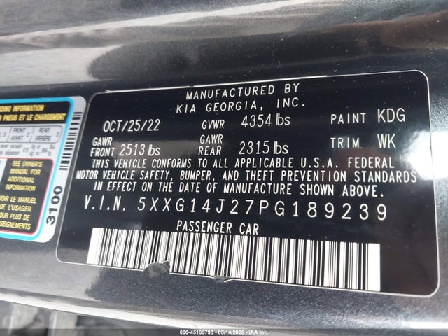 Kia K5 Lxs