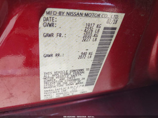 Nissan Altima 2.5 S