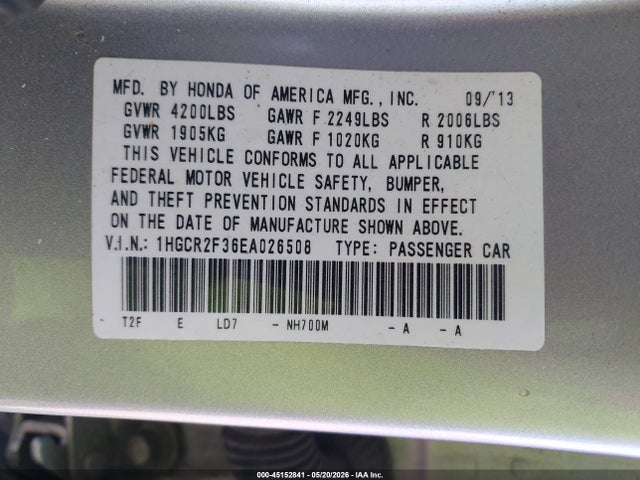 Honda Accord Lx
