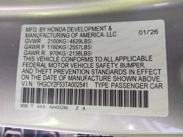 Honda Accord Sport