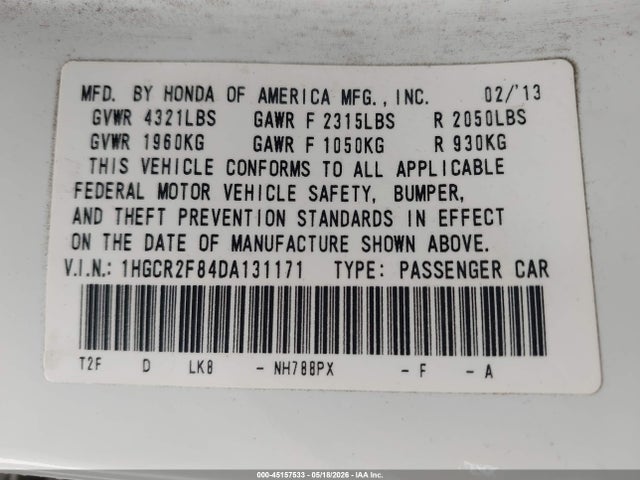 Honda Accord Ex-l