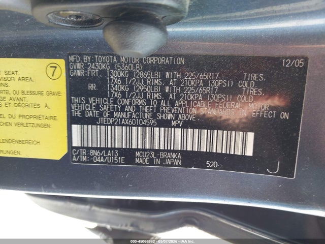 Toyota Highlander Limited V6