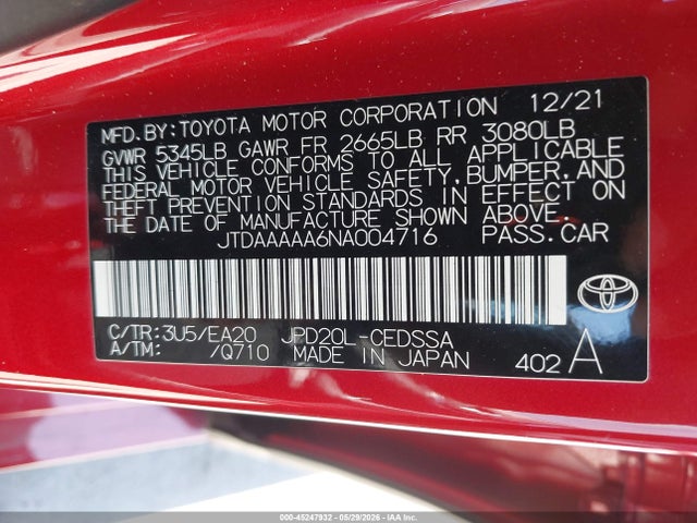 Toyota Mirai Xle