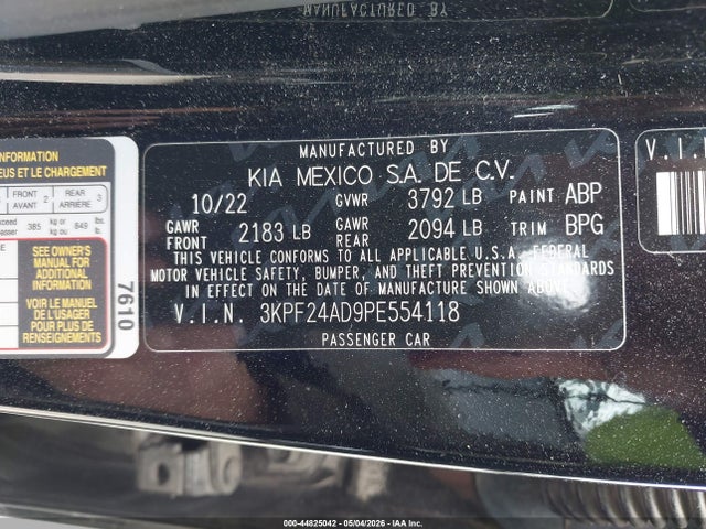 Kia Forte Lxs