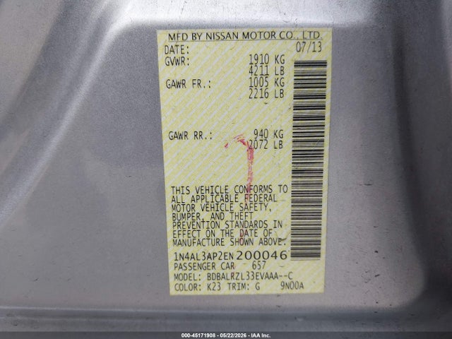 Nissan Altima 2.5 S
