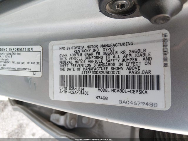 Toyota Camry Se V6