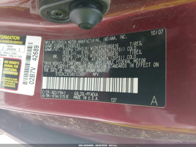 Toyota Sienna Ce